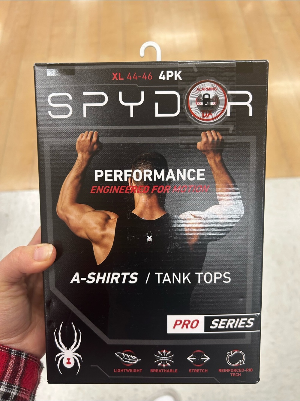 NWT Spyder Performance A-Shirts Tank Tops - Black 4 pack size XL
